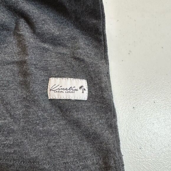 NWT Kinetix Casual Luxury Men’s Black Heather Long Sleeve Lightweight - Size XXL - Picture 5 of 6